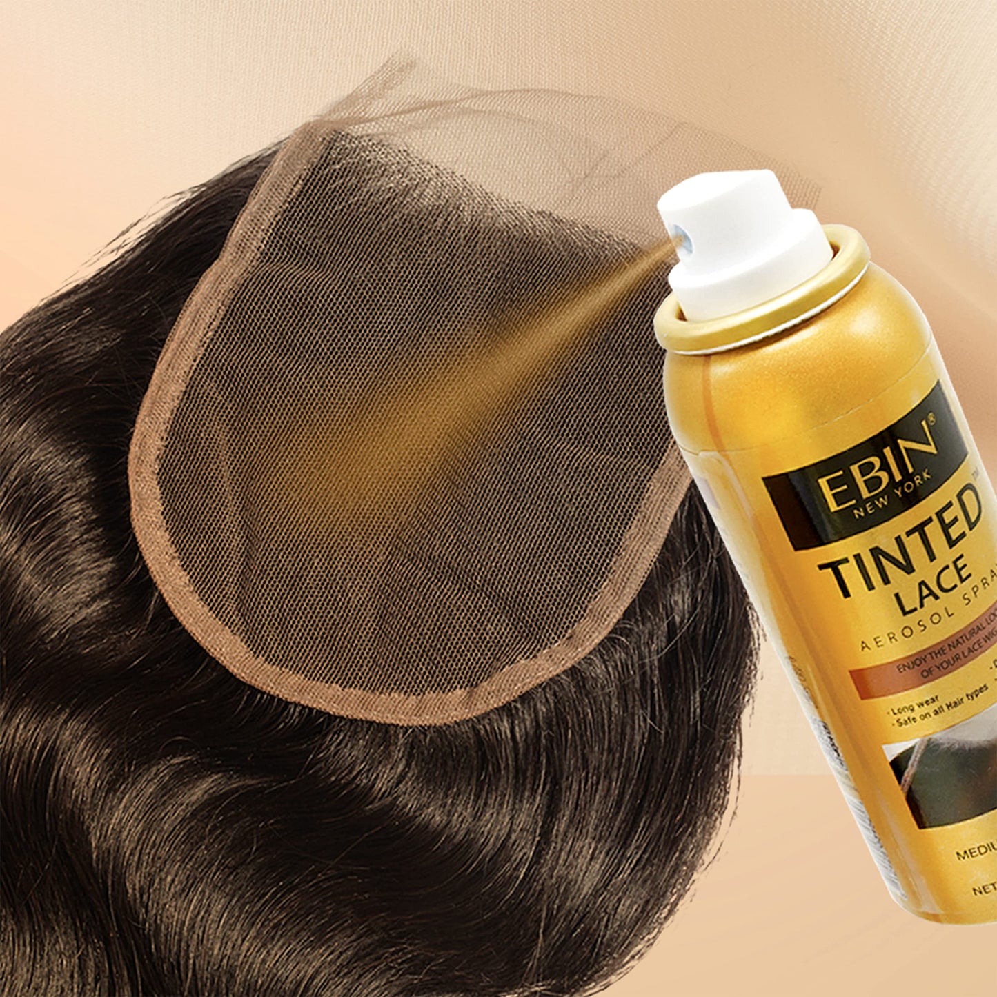 EBIN NEW YORK Tinted Lace Spray - 5.07oz (Dark Brown)