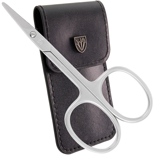 3 Swords Germany - brand quality STAINLESS STEEL CURVED CUTICLE SCISSORS (1 PIECE) with round tips for DIABETICS - manicure pedicure - nail care by 3 Swords - Made in Germany